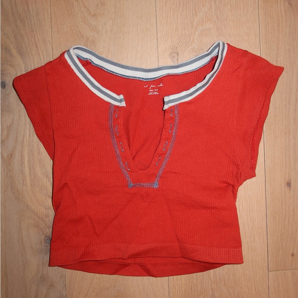 Urban Outfitters Out from Under red v-neck shirt